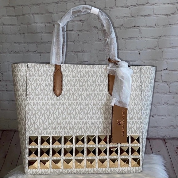 Michael Kors SINCLAIR Tote/JET SET Wristlet 2pc Set - Picture 2 of 8